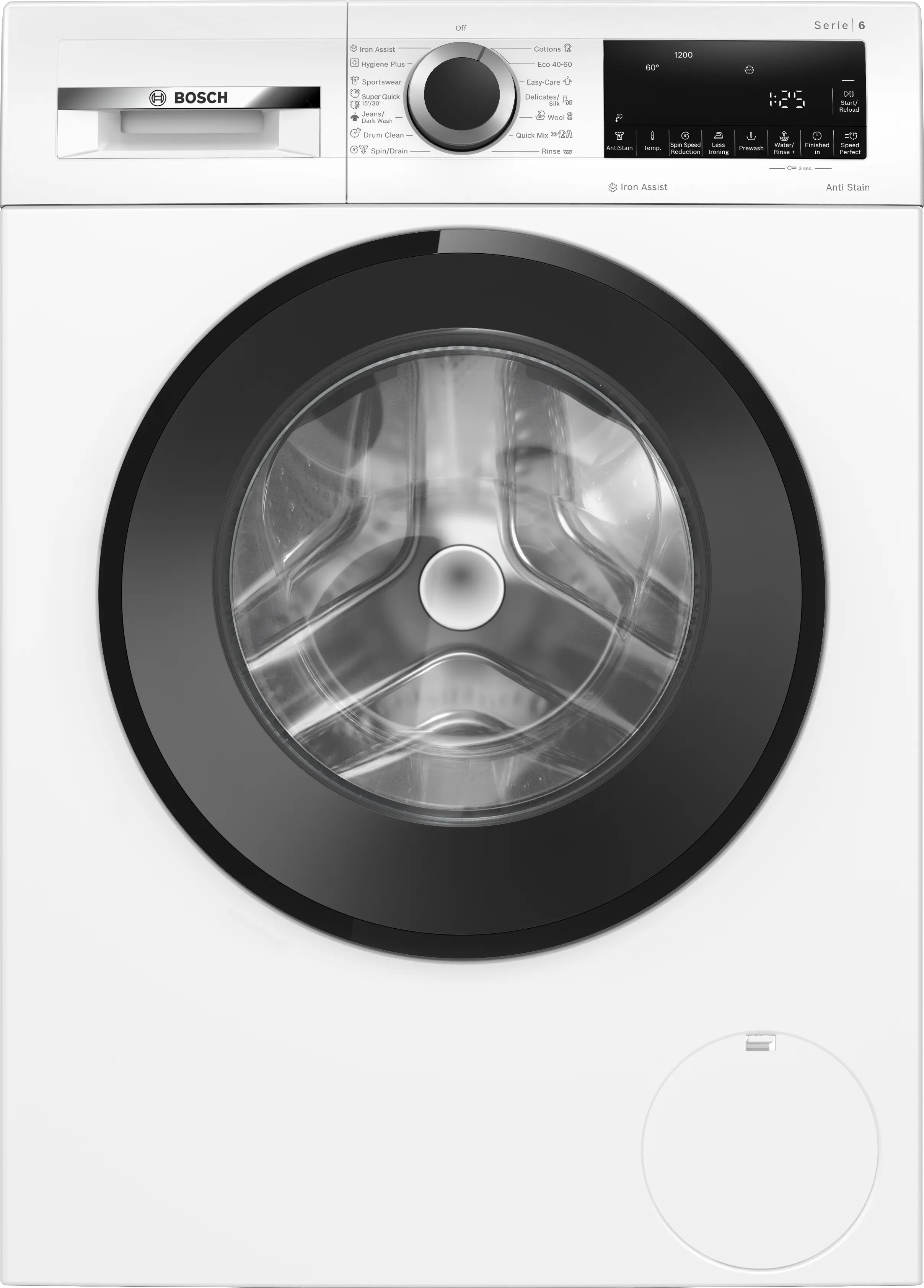 Masini de spalat rufe cu incarcare frontala - Mașină de spălat rufe Bosch Seria 6 WGG242Z3BY, 9 kg, 1200 rpm, încărcare frontală, albă