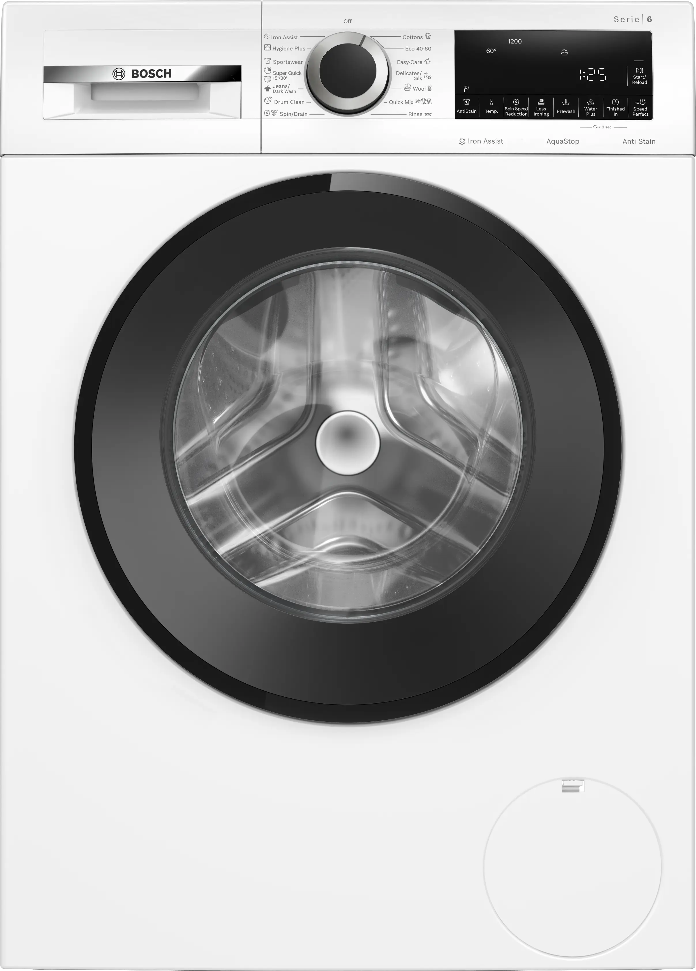 Masini de spalat rufe cu incarcare frontala - Mașină de spălat rufe Bosch Seria 6 WGG242Z6BY, 9 kg, 1200 rpm, încărcare frontală, albă