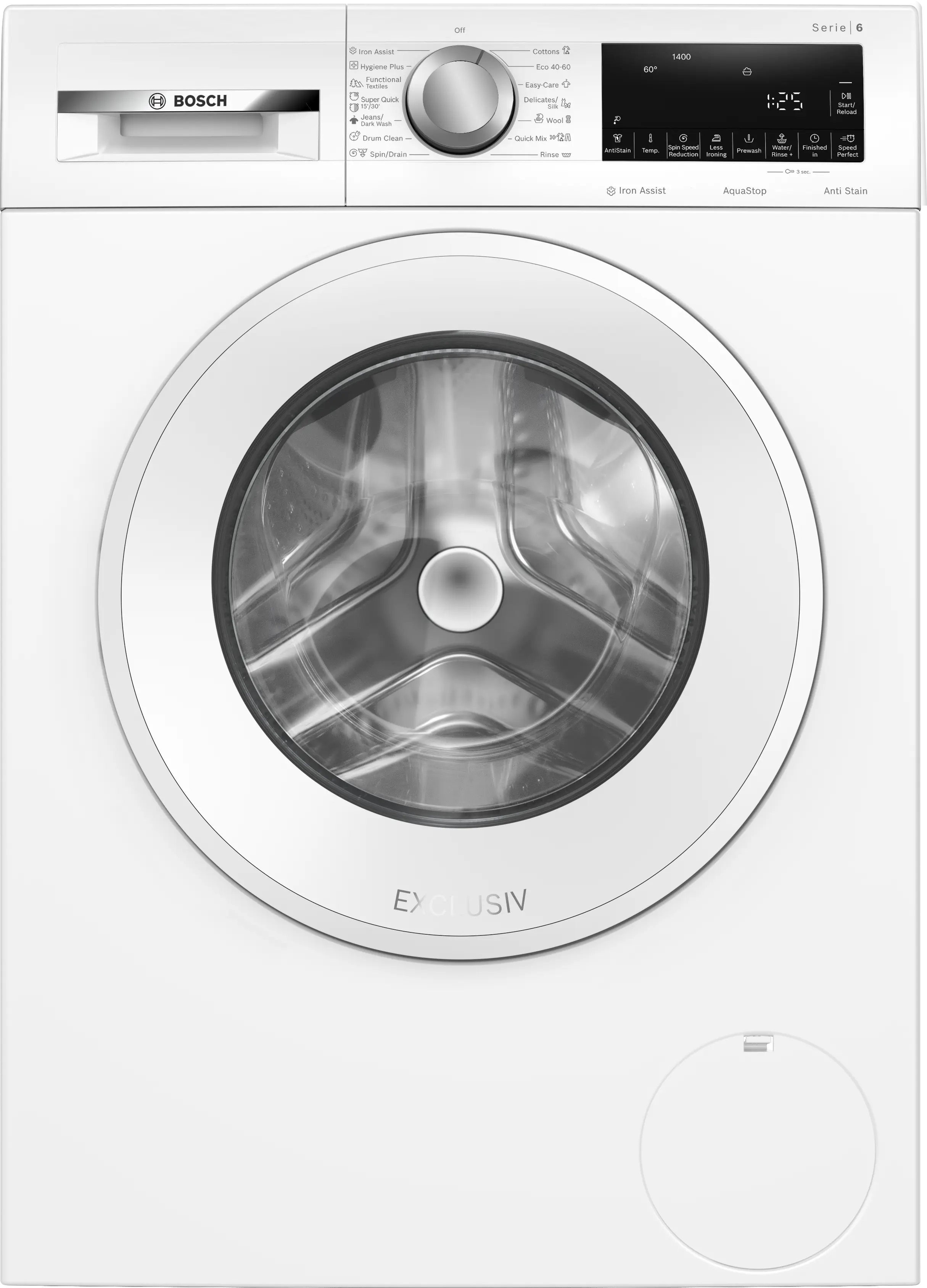 Masini de spalat rufe cu incarcare frontala - Mașină de spălat rufe Bosch Seria 6 WGG244Z4BY, 9 kg, 1400 rpm, încărcare frontală, albă