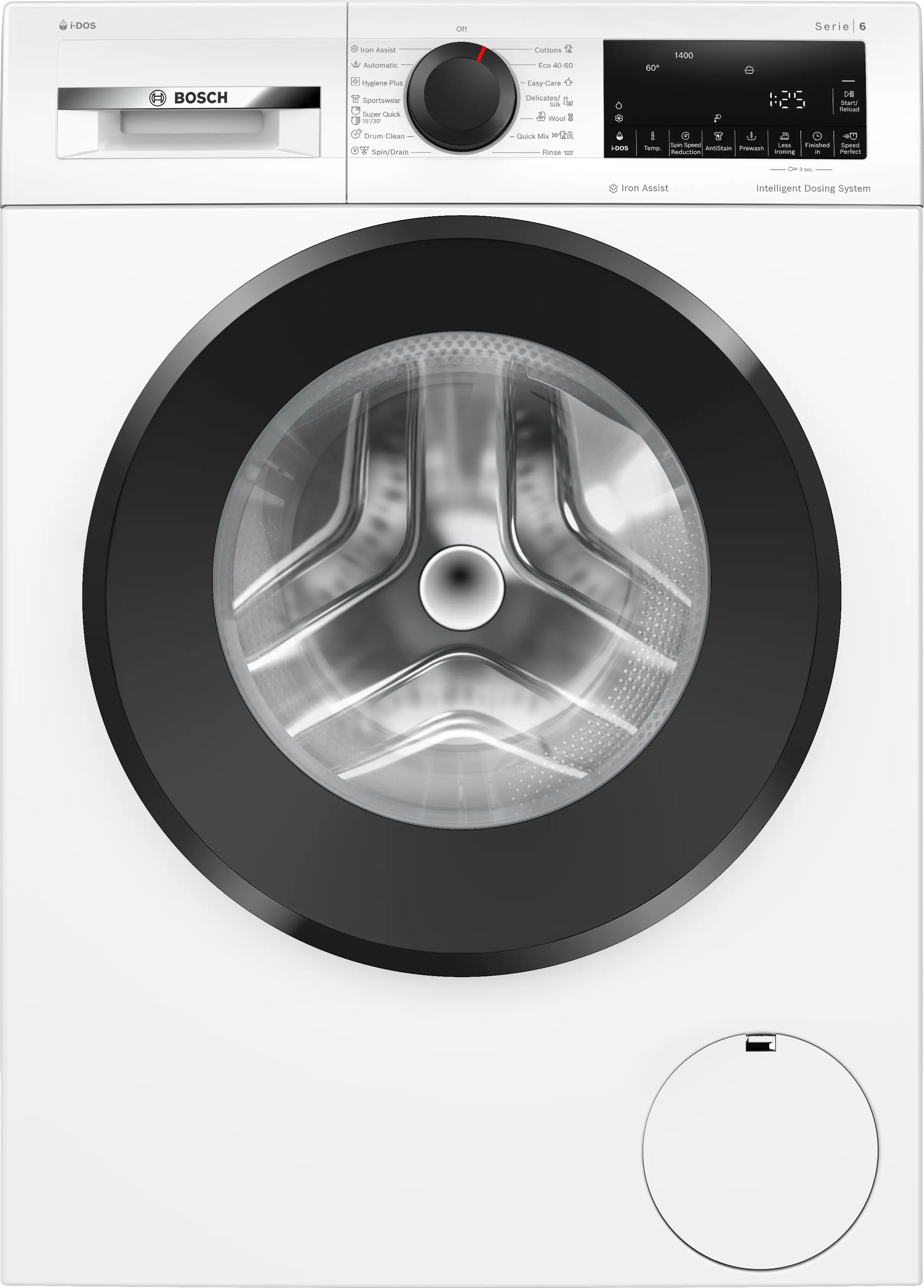 Masini de spalat rufe cu incarcare frontala - Mașină de spălat rufe Bosch Seria 6 WGG244F3BY, 9 kg, 1400 rpm, încărcare frontală, albă