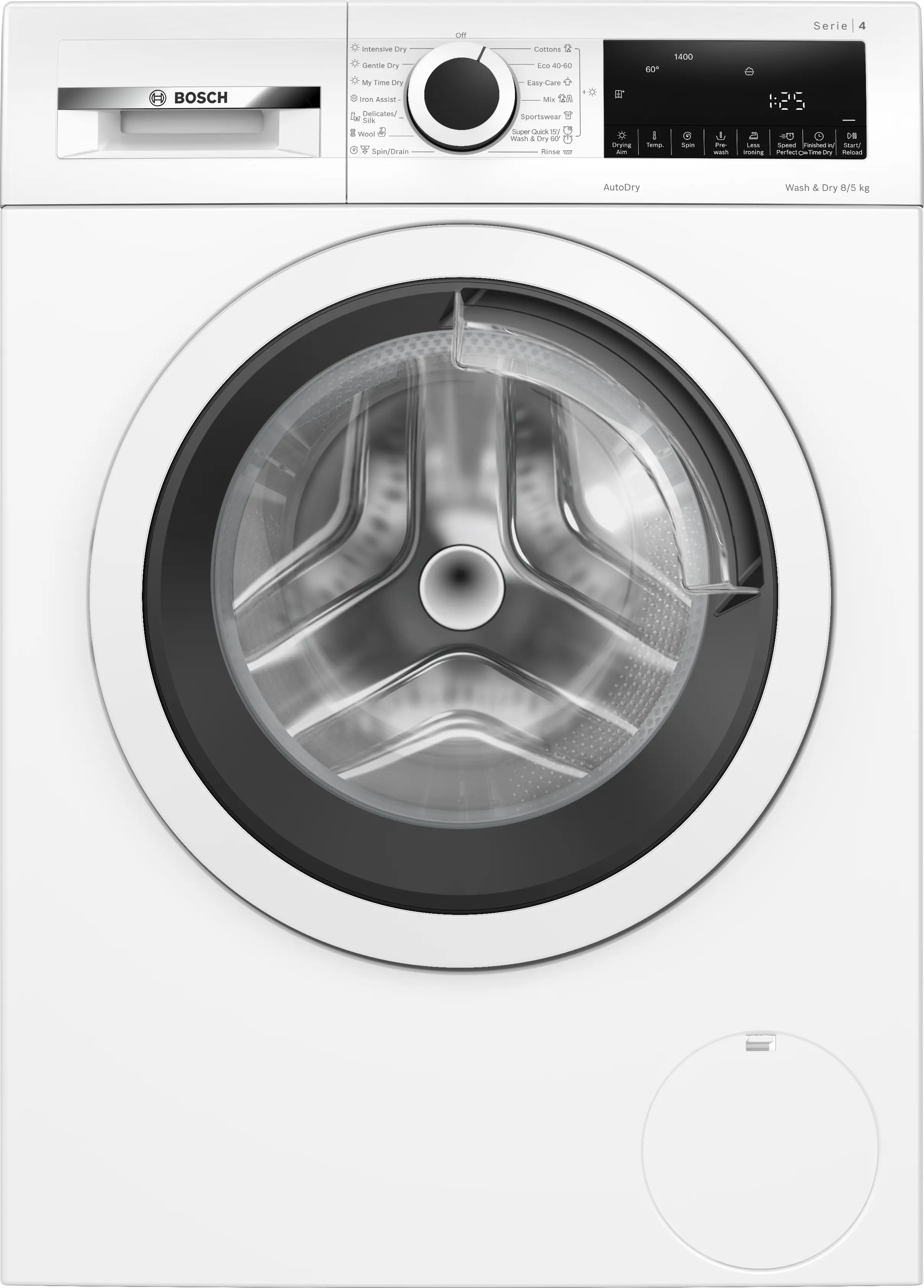 Masini de spalat rufe cu uscator - Mașină de spălat rufe cu uscător Bosch Seria 4 WNA13400BY, 8/5 kg, 1400 rpm