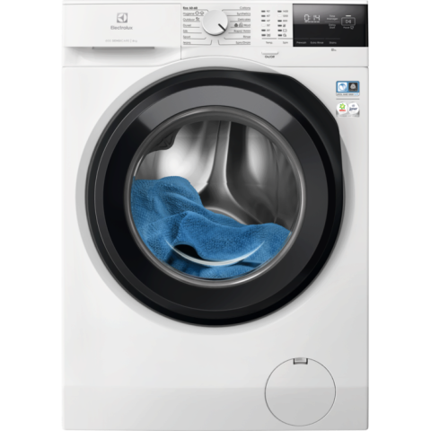 Electrocasnice - Mașină de spălat rufe Electrolux EW6F2482E – 8 kg, 1400 rpm, SensiCare 600 cu TimeManager®, Program Hygiene & Rapid, Clasa A, Alb