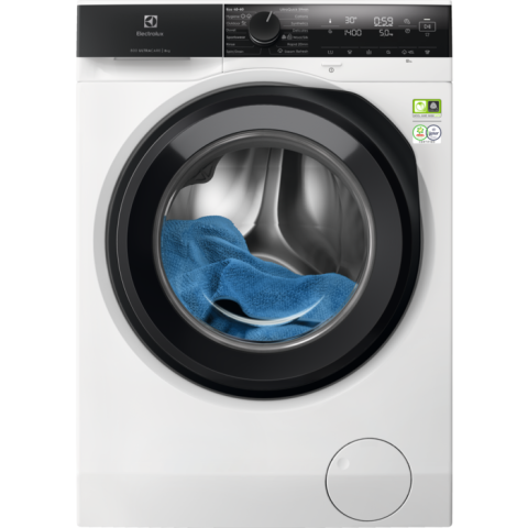 Electrocasnice - Mașină de spălat rufe Electrolux EW8F4482E – UltraCare800 8 kg, 1400 rpm, UltraQuick 59 min & SteamRefresh, SensiCare+ & TimeManager®, Clasa A, Alb