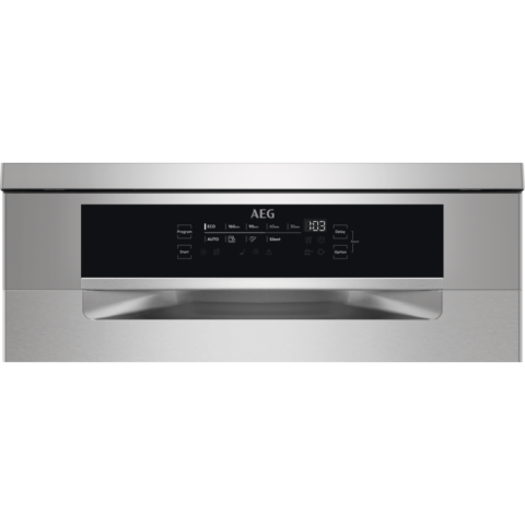 Masina de spalat vase AEG FFB73747PM, 15 seturi, 9 programe, Motor Inverter, Clasa D, AirDry, Afisaj digital, 60 cm, Inox [1]