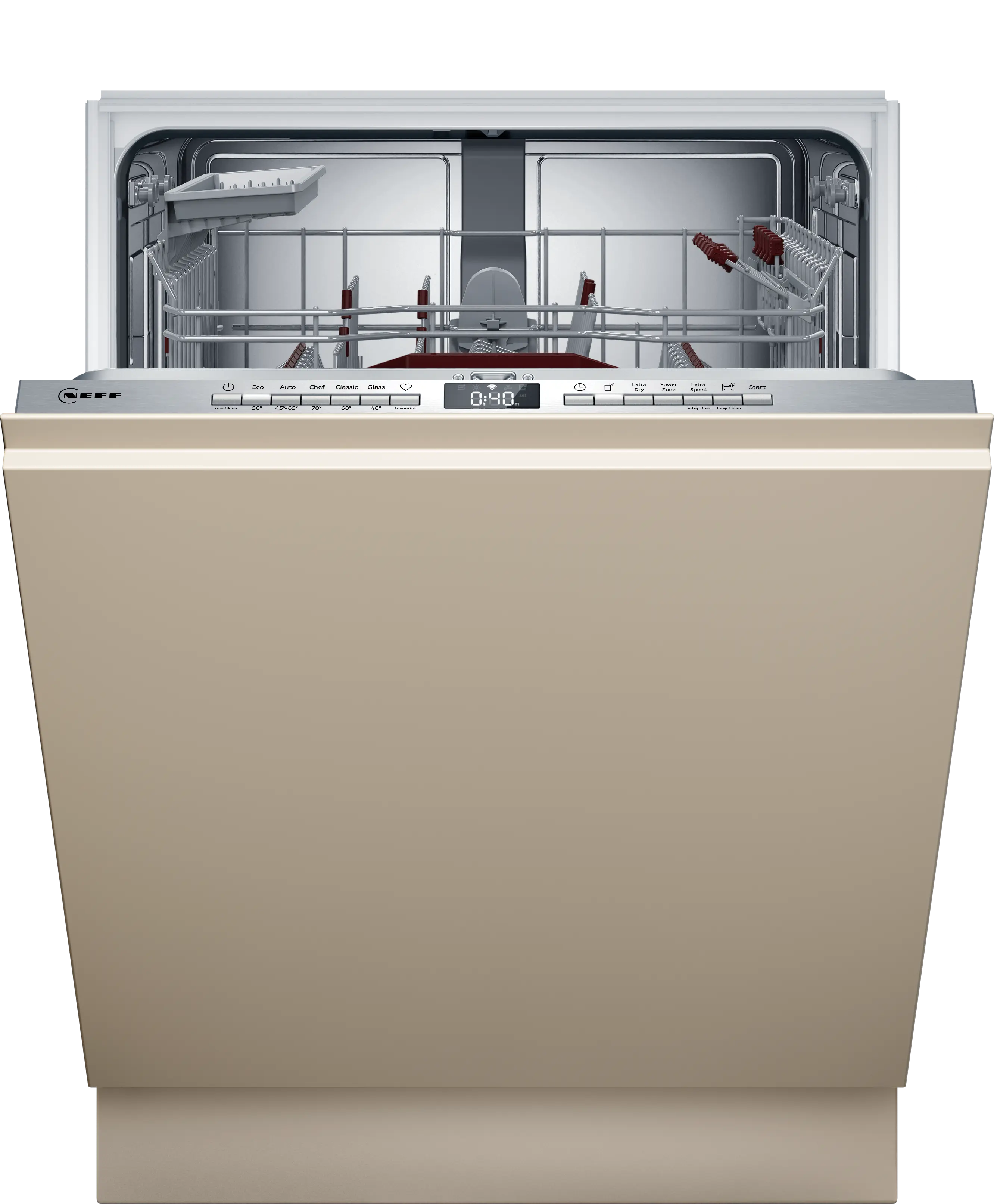 Electrocasnice - Mașină de spălat vase complet integrabilă NEFF N50 S155EBX15E, 60 cm, Open Dry, Home Connect, 13 seturi, 42 dB, clasa A