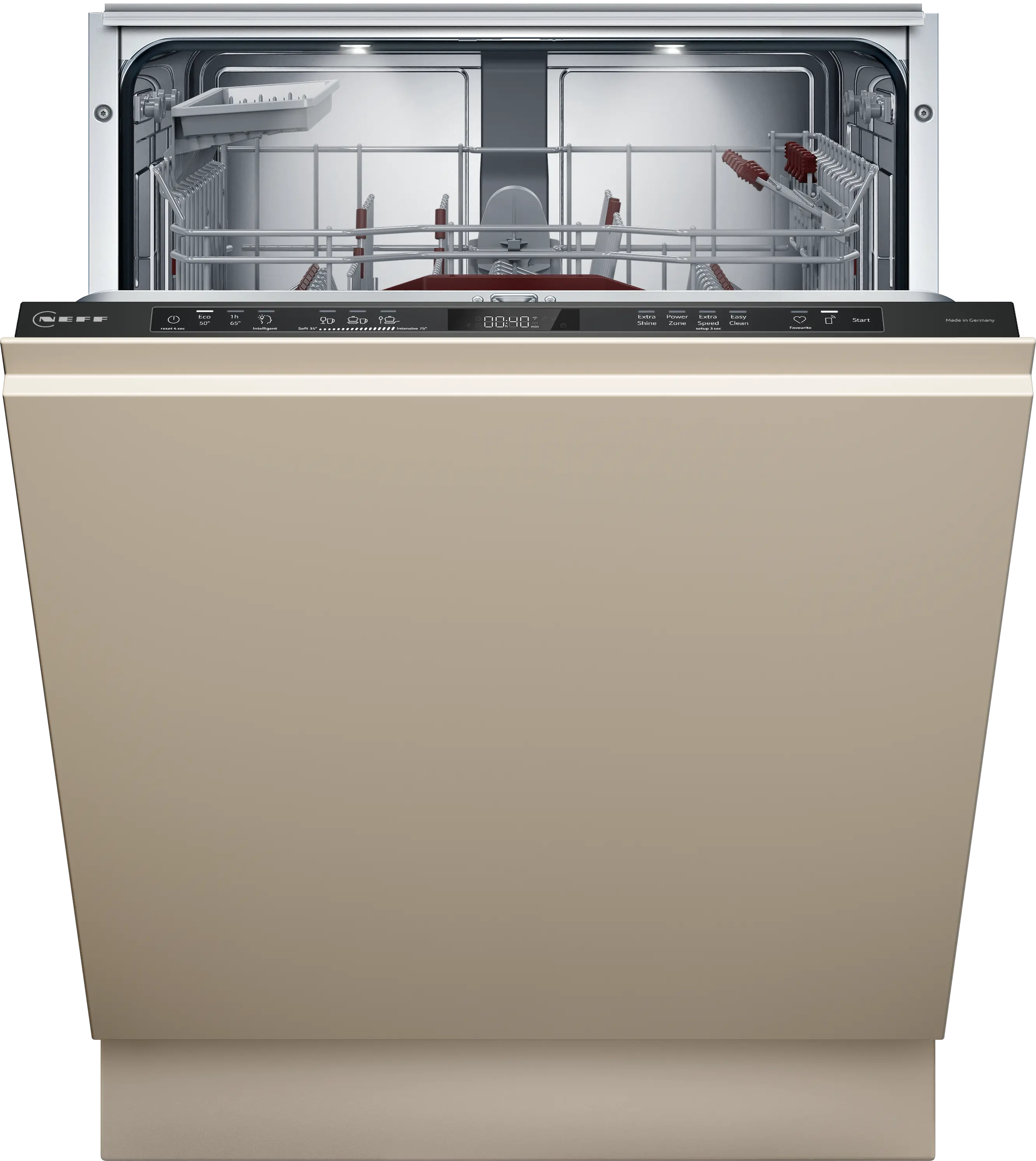 Electrocasnice - Mașină de spălat vase complet integrabilă NEFF N70 S257ZB802E, 60 cm, XXL, Zeolith®, Home Connect, 14 seturi, clasa B, inox (panou integrabil)