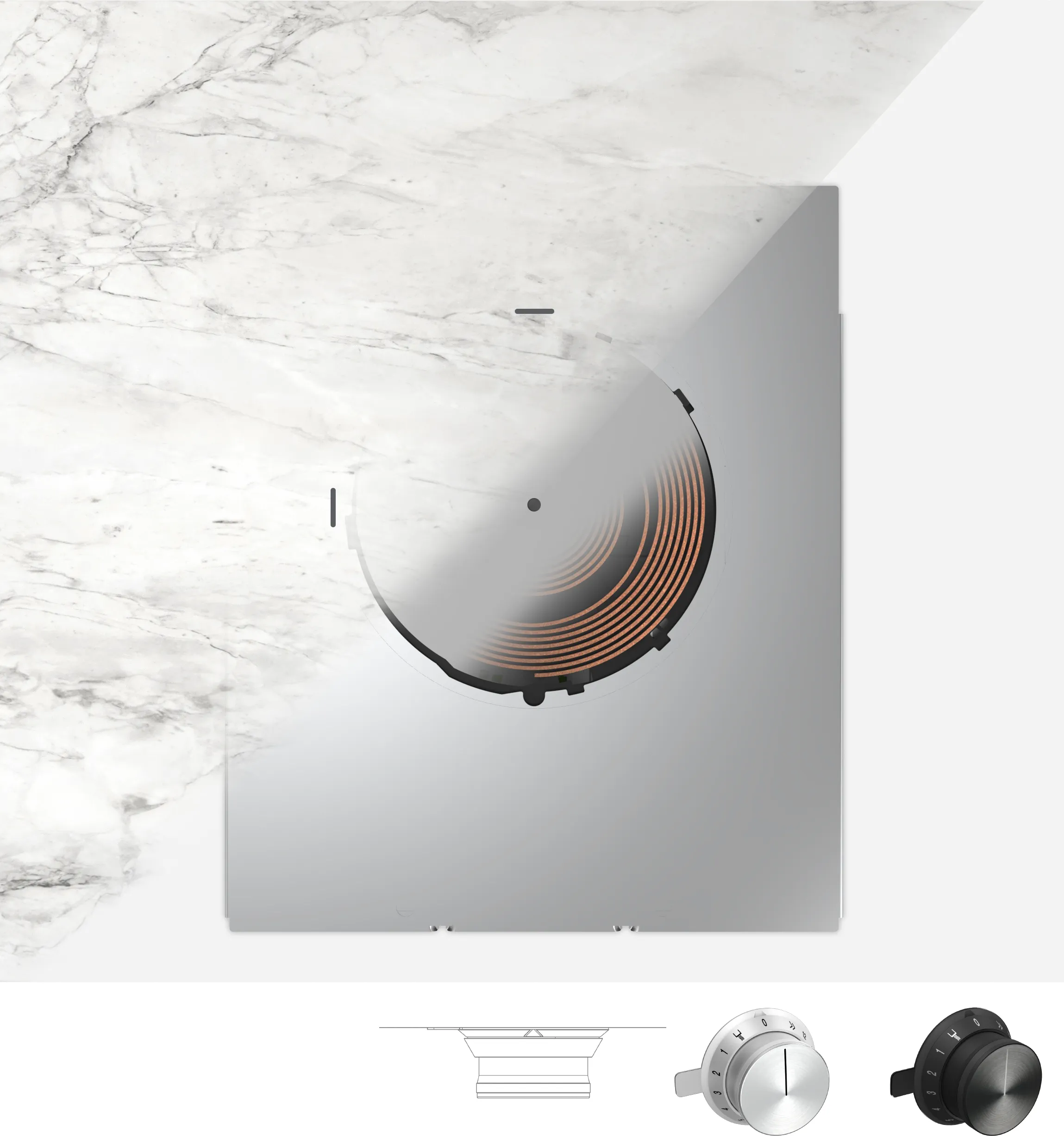 Electrocasnice - Plita cu inductie complet integrata Gaggenau seria 400 cu zona de gatit 28 cm si functie Booster