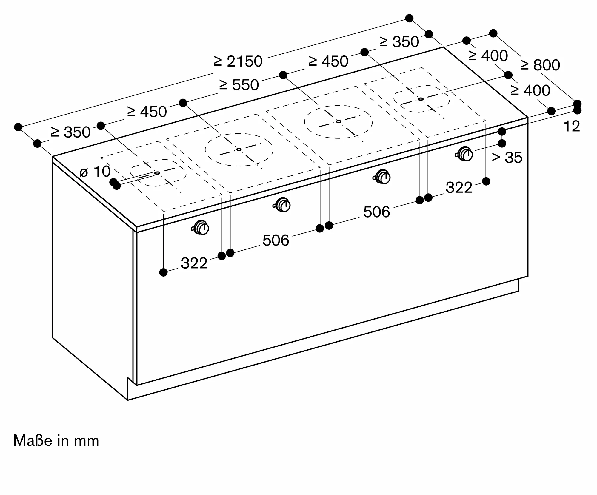 Plita cu inductie complet integrata Gaggenau seria 400 cu zona de gatit 28 cm si functie Booster [12]