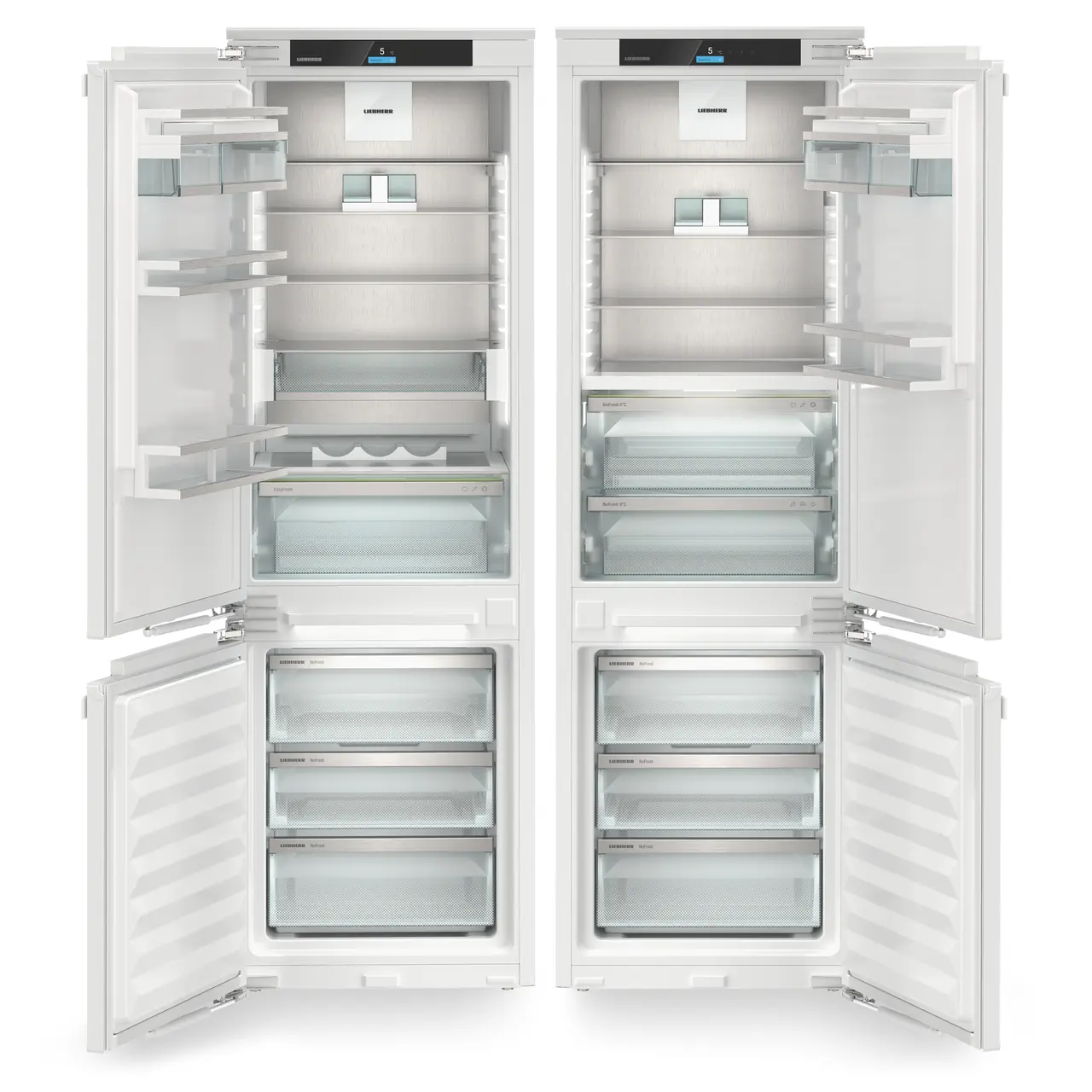 Incoporabil - Pachet Side by side Incorporabil Liebherr IXCC 5155 Prime, Format din SICNd 5153 Prime si ICBNd 5153 Prime, No Frost, BioFresh, DuoCooling, EasyFresh,499l, H 178,8 cm, Clasa D, Alb
