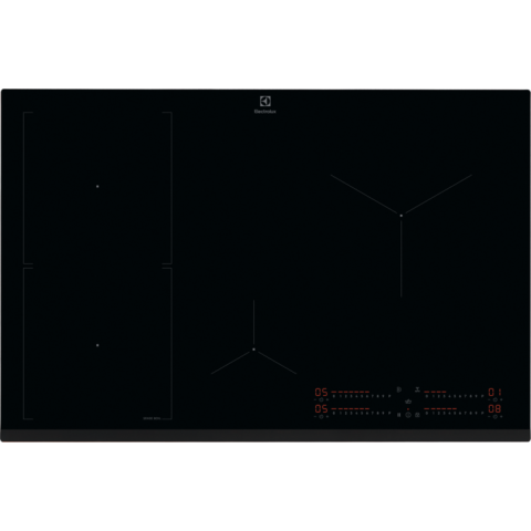 Plite inductie - Electrolux Plita cu inductie 700 SenseBoil 80 cm Negru Y82IS453 – Plită incorporabilă pe inducție, 4 zone, negru, 80 cm, Hob2Hood® & SenseBoil®
