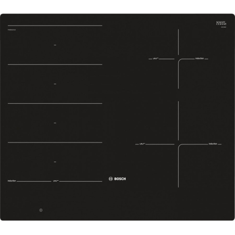 Plita cu inductie BOSCH PXE601DC1E, 4 arzatoare, Negru [1]