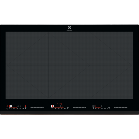 Electrocasnice - Plită cu inducție Electrolux EIV87671, incorporabilă, 80 cm, TotalFlex cu 5 zone de gătit, PowerBoost, ActiveTouch, Hob2Hood®, touch control, negru