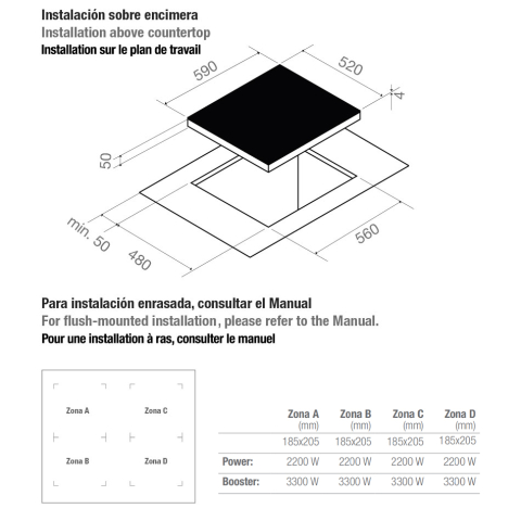 Plită cu inducție Pando PI 3211. 60 cm [1]