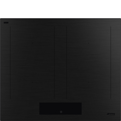 Plite inductie - Plită cu inducție Smeg SIM3644MB, 60 cm, 5 zone, Auto-Vent 2.0 - Negru mat
