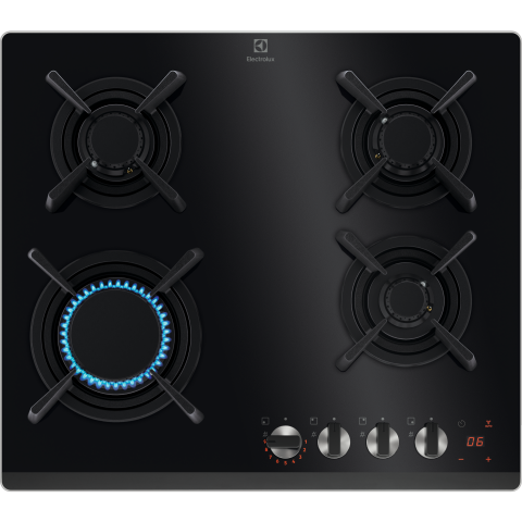 Electrocasnice - Plită gaz pe sticlă Electrolux KGG643753K 60 cm Negru