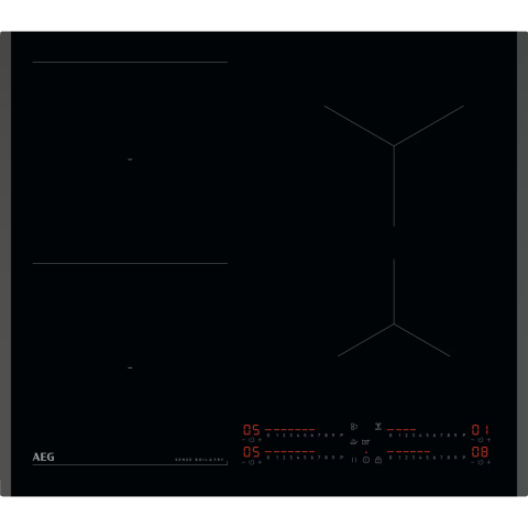 Plite incorporabile - Plita incorpolabila AEG TI64IB30FB, inductie , 4 zone de gatit, Timer electronic, Sense Boil&Fry, Conectivitate hota, Booster, Functie pauza, Functie Punte
