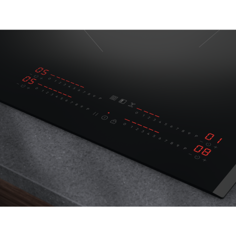 Plita incorpolabila AEG TI64IG00FB, inductie , 4 zone de gatit, Timer electronic, Flexi Bridge, Conectivitate hota, Booster, Functie Punte, 60 cm [2]