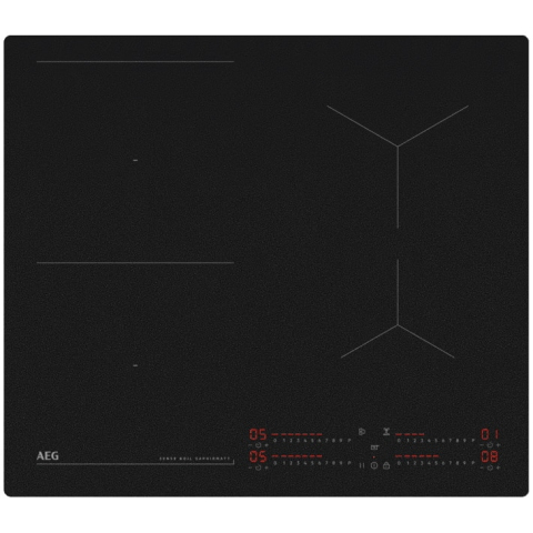 Electrocasnice - Plita incorporabila AEG TI64IB10IZ, Inductie, 4 zone de gatit, Booster, Timer, Sense Boil, Control touch, 60 cm, Negru