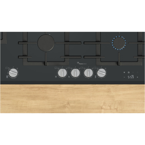 Plita incorporabila Bosch PRS9A6H40, 5 arzatoare, Flame select, Arzator Wok, Touch control & mecanic, Gratar fonta, 90 cm [1]