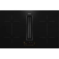 Electrocasnice - Plita incorporabila cu inductie si hota integrata Miele Gold, KMDA 7473-1 FL Silence, 80 cm, Negru