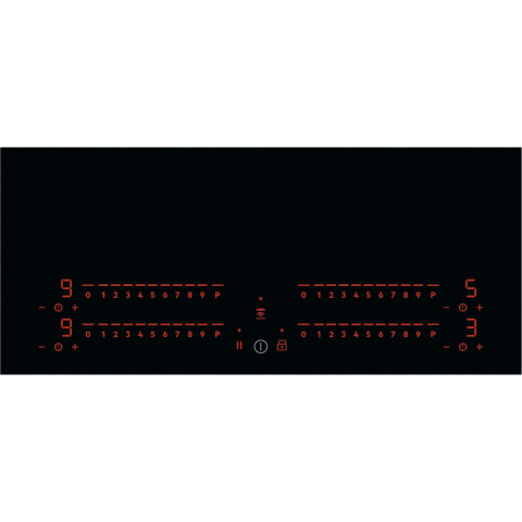 Plita incorporabila Electrolux EIP8146, Inductie, 4 zone de gatit, Touch control, Timer, Booster, Oprire automata, Conectivitate hota, 78 cm, Negru [1]