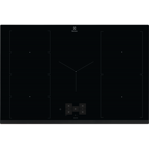 Electrocasnice - Plita incorporabilă Electrolux EIS8959 – Plită cu inducție 900 SensePro 80 cm, 5 zone FlexBridge & Hob2Hood®, Senzor temperatură wireless & Control tactil color, Negru