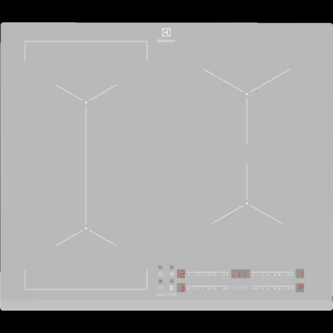 Electrocasnice - Plita incorporabilă Electrolux EIV63440BS2 – Plită cu inducție 60 cm, 4 zone de gătit cu Bridge, Control tactil, PowerBoost, Cronometru & Blocare copii, Negru