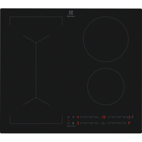 Electrocasnice - Plita incorporabilă Electrolux EIV63443CT – Plită cu inducție 60 cm, 4 zone de gătit cu funcție Bridge & PowerBoost, Hob2Hood®, Control tactil, Blocare copii, Negru
