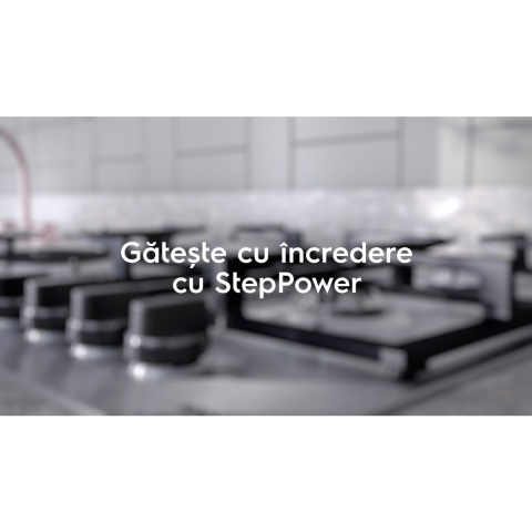 Plita incorporabila Electrolux KGS64562SX, Gaz, 4 arzatoare, Arzator Wok. Aprindere electrica integrata, Dispozitiv siguranta, Gratare fonta, 60 cm, Inox [4]