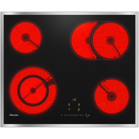 Electrocasnice - Plita incorporabila Miele KM 6521 FR, Electric, Stop & Go, 4 zone de gatire, Timer, EasySelect, 60 cm, Negru