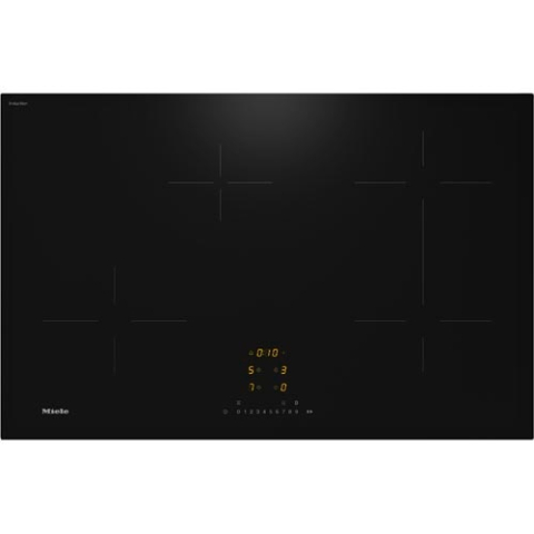 Electrocasnice - Plita incorporabila Miele KM 7373 FL, Inductie, 4 zone de gatit, Con@ctivity, Flex Zone,  ComfortSelect,75 cm, Negru