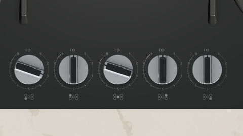 Plita incorporabila pe gaz Neff T27PIQ4S0, 75 cm, Wok, FlameSelect, Gratare de fonta, Sticla [1]