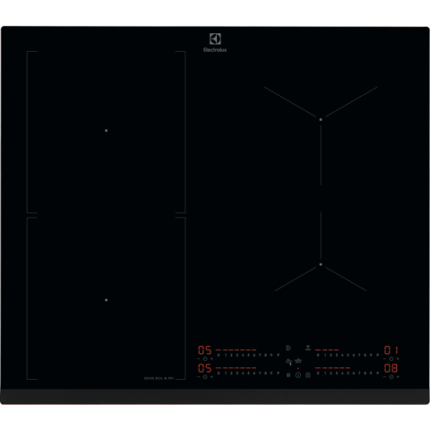 Electrocasnice - Plita incorporata cu inductie Electrolux EIS67453 SenseBoil&Fry, Hob2Hood, 60 cm, Negru