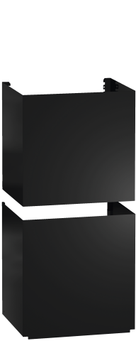 Consumabile & accesorii hote - Secțiune de coș negru obsidian Miele DADC 6000, pentru hote DA 60x6 W, DA 64x8 W și DA 679x W