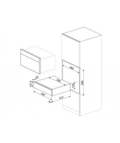 Sertar Sommelier Dolce Stil Novo Smeg CPS615NR [2]