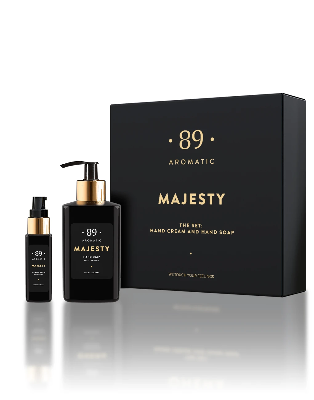 Seturi cadou - Set cadou Aromatic 89: săpun lichid 300 ml și cremă de mâini 50 ml, 3 arome