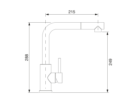 Set chiuveta bucatarie Schock Formhaus D-100S 780 x 500 mm Cristalite Croma, gri si baterie bucatarie Schock Kantus cu cap extractibil, Inox Periat [5]