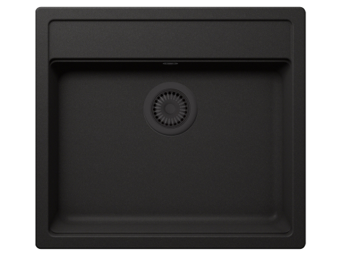 Set chiuveta bucatarie Schock Nemo N-100 570 x 510 mm Cristalite Nero cu parti vizibile negru si baterie bucatarie Schock Prima negru [1]