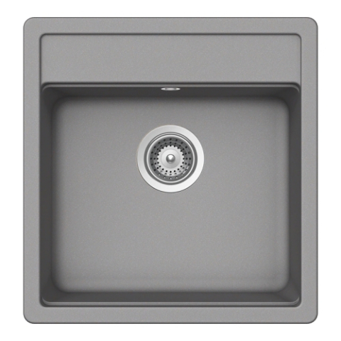 Set chiuveta bucatarie Schock Nemo N-100S 490 x 510 mm Cristalite Croma, gri si baterie bucatarie Schock Prima Inox Periat [1]