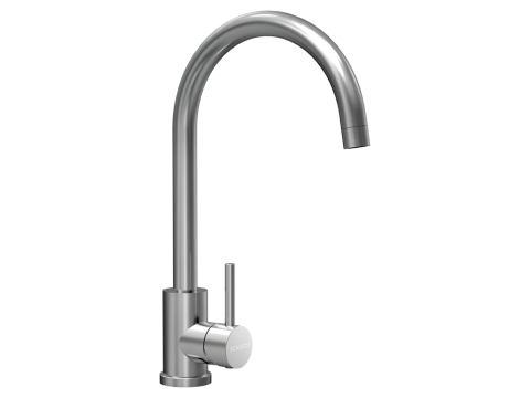 Set chiuveta bucatarie Schock Pinedo D-100XS 620 x 500 mm Cristalite Alpina, alb si baterie bucatarie Schock Prima Inox Periat [2]