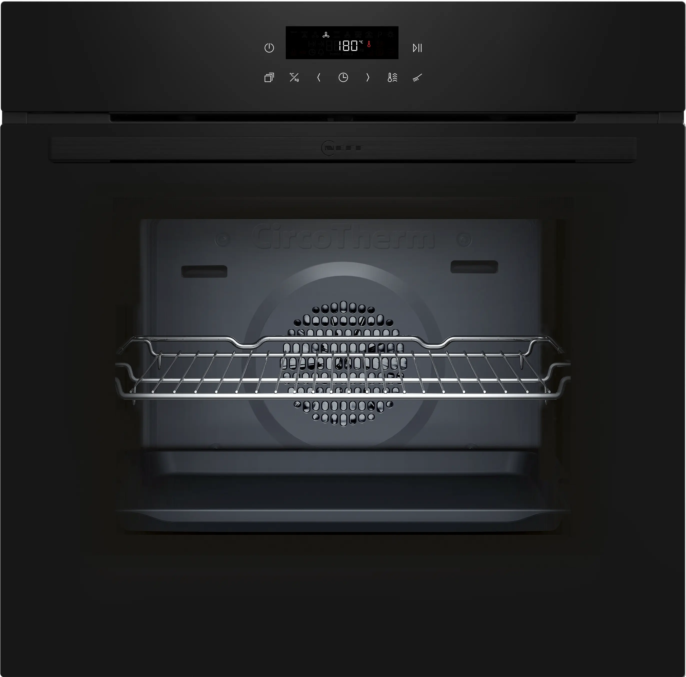 Electrocasnice - Set cuptor + plită vitroceramică NEFF BTX48PB0, 60 cm, cuptor 71 L CircoTherm®, plită electrică 5 zone, PowerBoost, sticlă neagră / inox