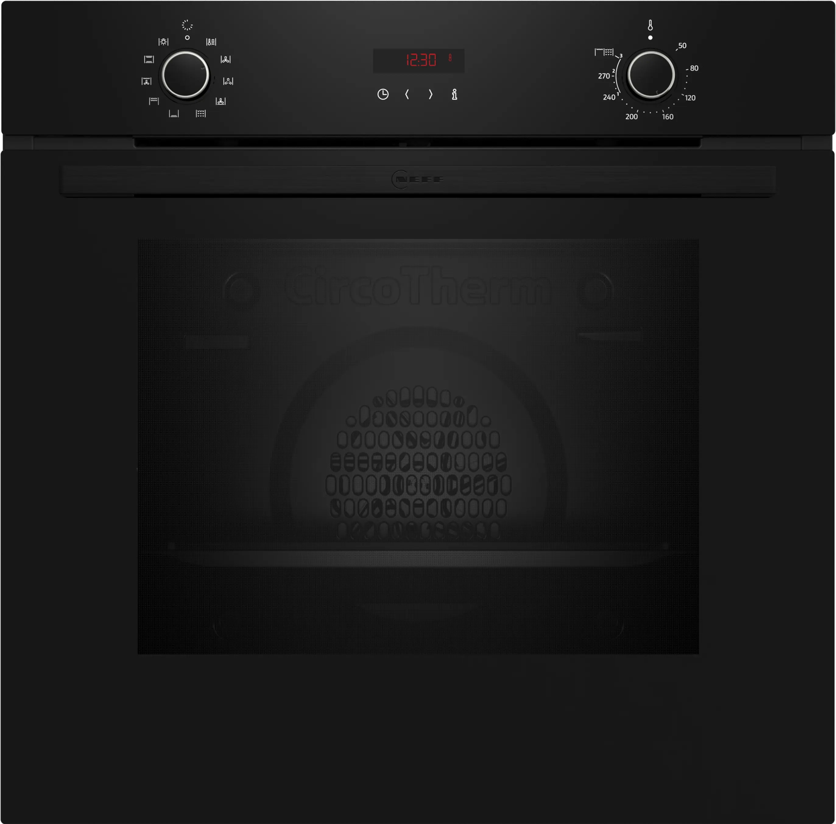 Electrocasnice - Set cuptor + plită vitroceramică NEFF BX46PB0, 60 cm, cuptor 71 L CircoTherm®, autocurățare pirolitică, plită electrică 4 zone TouchControl, sticlă neagră / inox