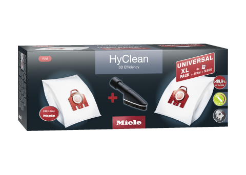 Consumabile & accesorii aspiratoare - Set Miele Universal XL-Pack FJM, 8 saci HyClean 3D și perie universală SUB 20