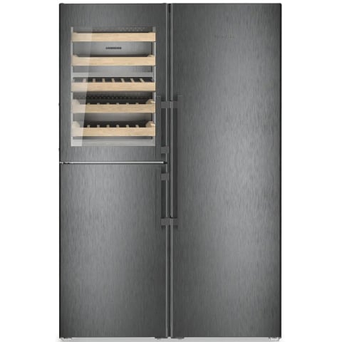Side by side - Side by Side LIEBHERR XRCbs 5295 Peak, Duo Cooling, 691 l, H 185.5 cm, compartiment de temperare a vinului, dark inox