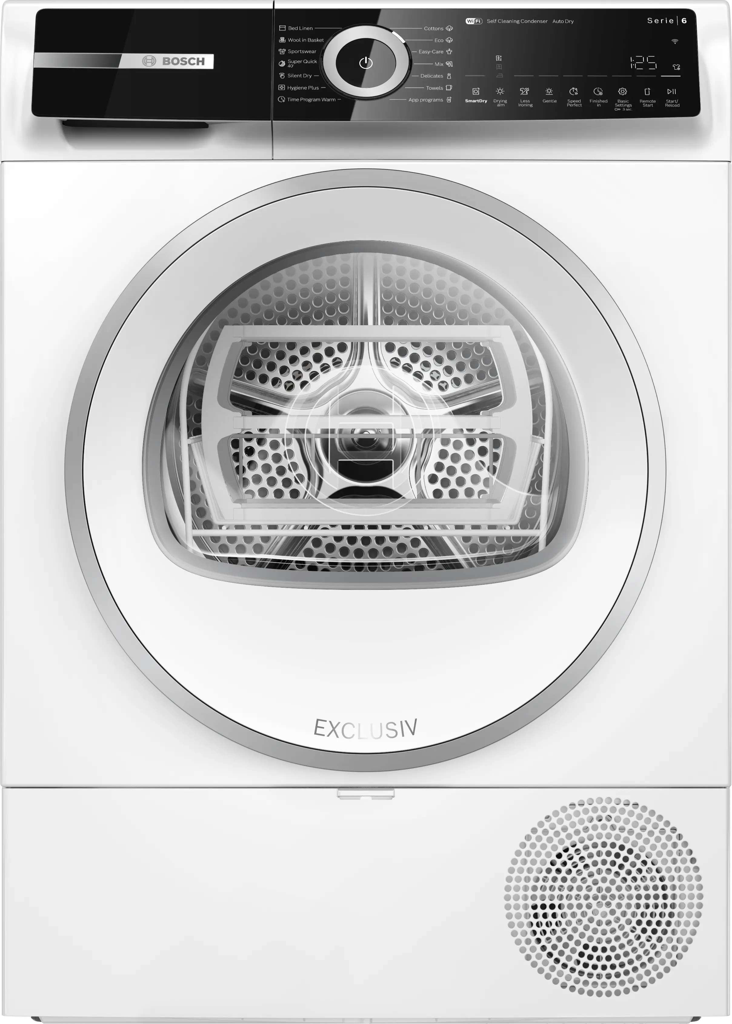Electrocasnice - Uscător de rufe Bosch Seria 6 WQN246D9BY, 9 kg, cu pompă de căldură, alb
