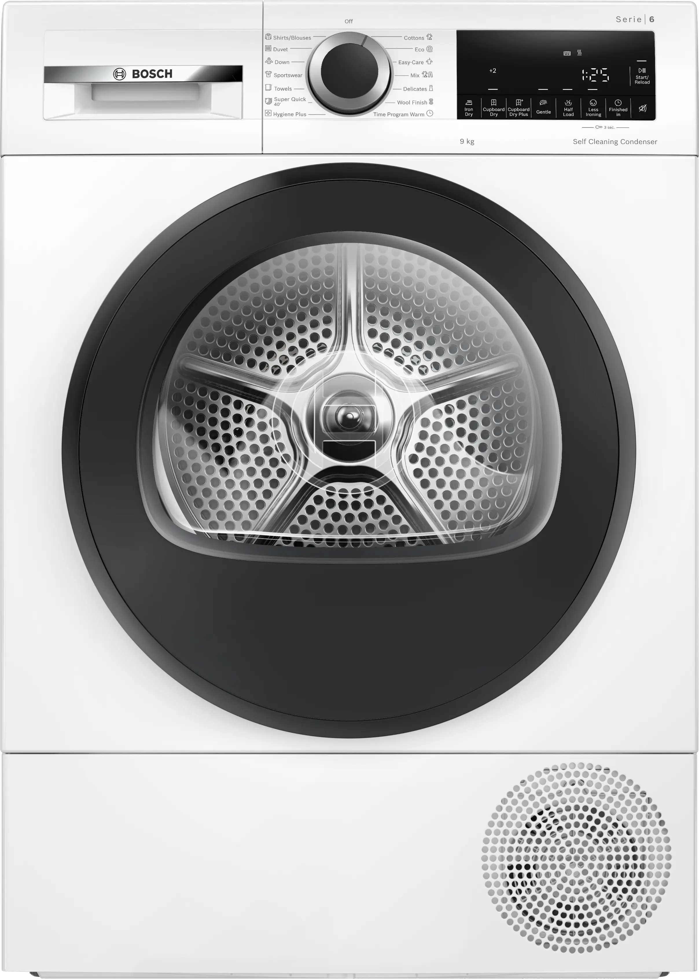 Electrocasnice - Uscător de rufe Bosch Seria 6 WQG14501BY, 9 kg, cu pompă de căldură, alb