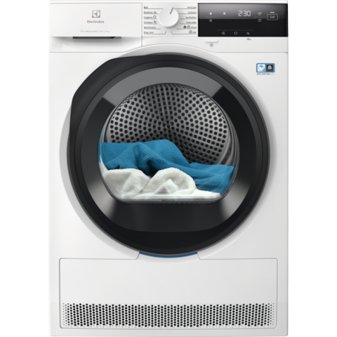 Uscatoare de rufe - Uscător de rufe cu pompă de căldură Electrolux EW7D385AE – DelicateCare 700, 8 kg, SensiCare & MixCare cu EasyClean & AntiCrease, Clasa C, Alb