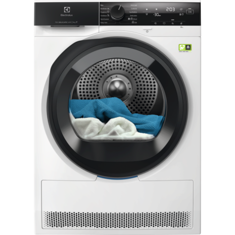 Electrocasnice - Uscător de rufe cu pompă de căldură Electrolux EW7D495UCE – 9 kg, 3DSense & DelicateCare cu MixCare, SmartSelect & Wi‑Fi, Clasa A++, Alb