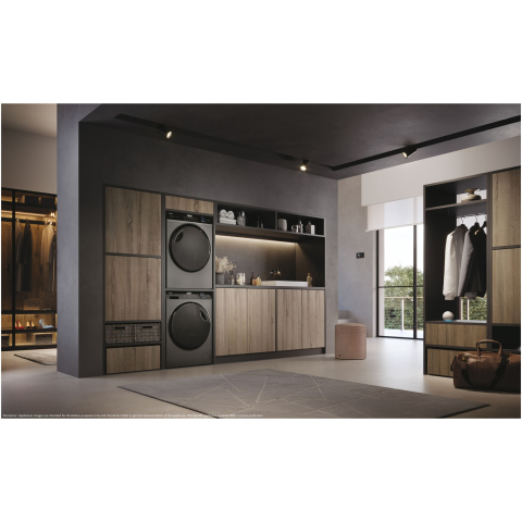 Uscator de rufe Haier HD80-A3959R-S, Pompa de caldura, 8 kg, Clasa C, Motor Inverter, i-Refresh, Dry Sensor, WiFi, Antracit [6]