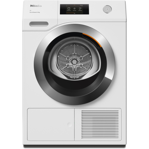 Uscatoare de rufe - Uscator de rufe Miele TCR 790 WP, Pompa de caldura, 9 kg, Clasa C, M Touch, SteamFinish, SilenceDrum, Alb